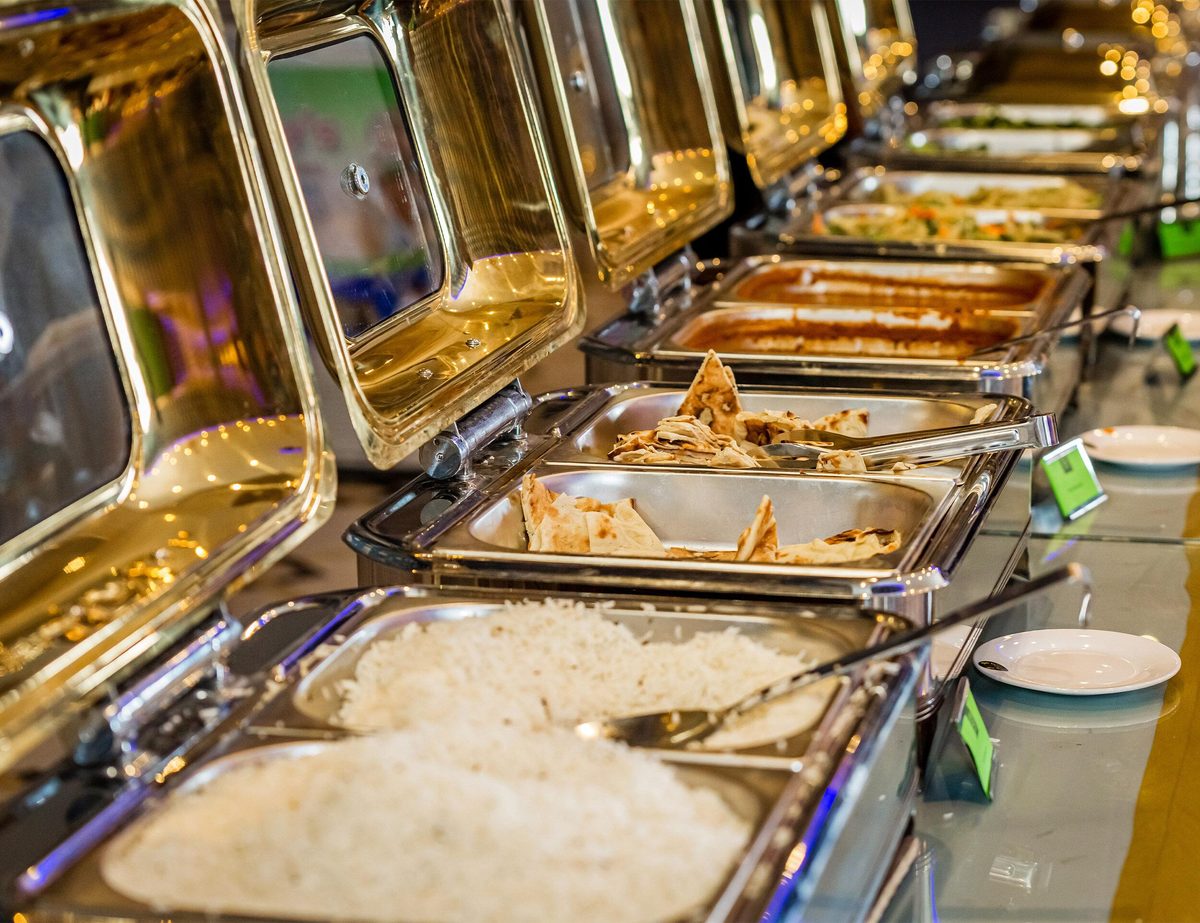 Biryani House catering buffet display