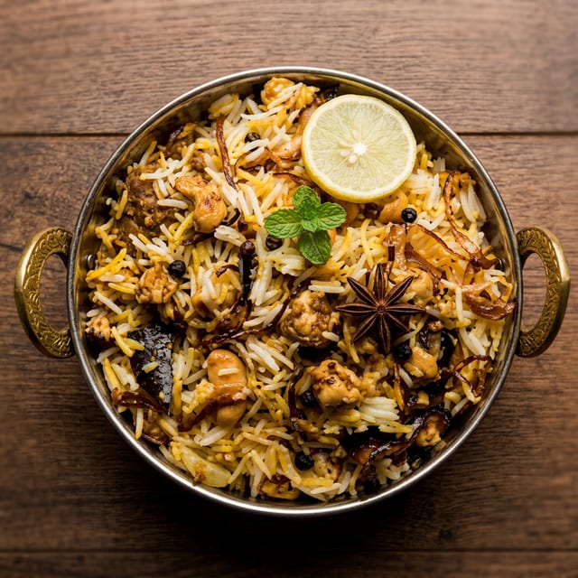 Hyd Goat Dum Biryani (Bone - In).