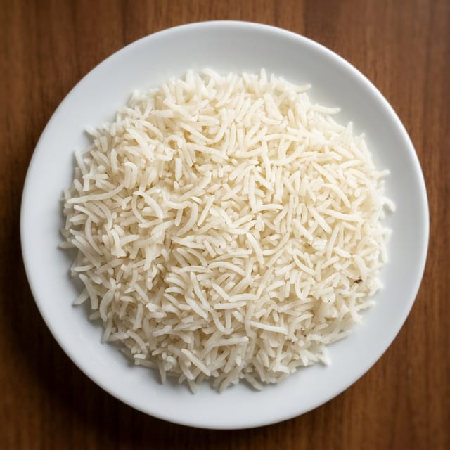 White Basmati Rice.